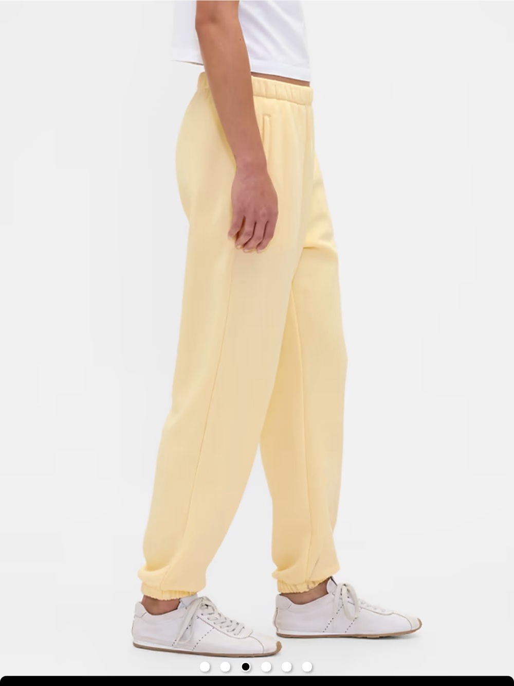 Gap high-rise vintage soft relaxed joggers size S yellow NWOT
